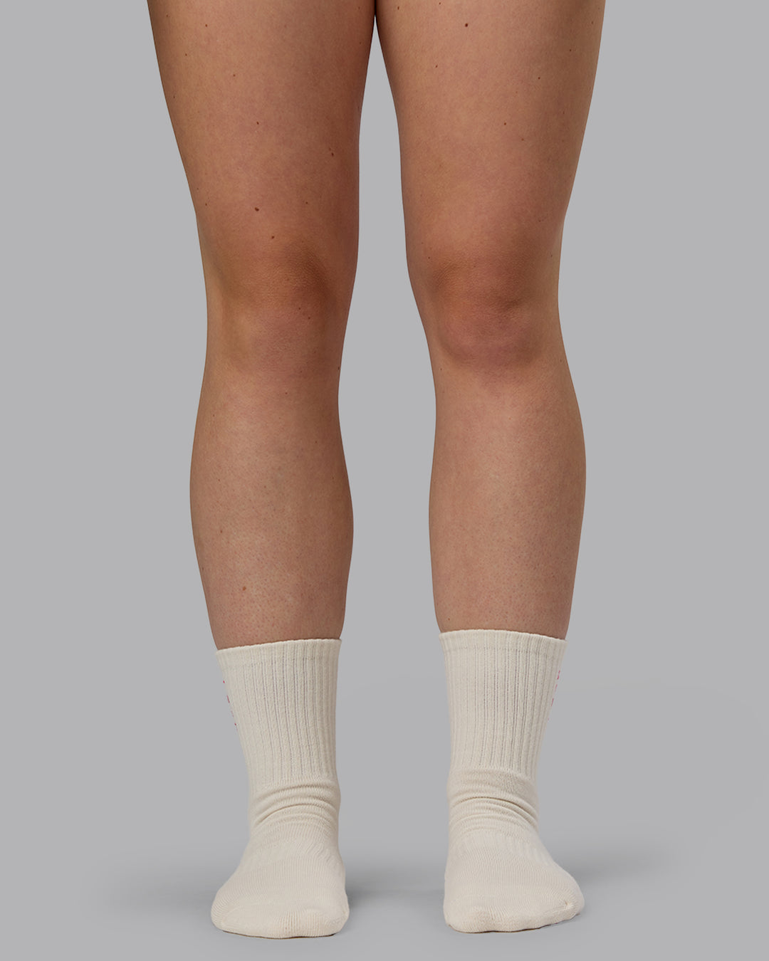 Signal Crew Pilates Grip Sock - Off White-Pink Lemonade