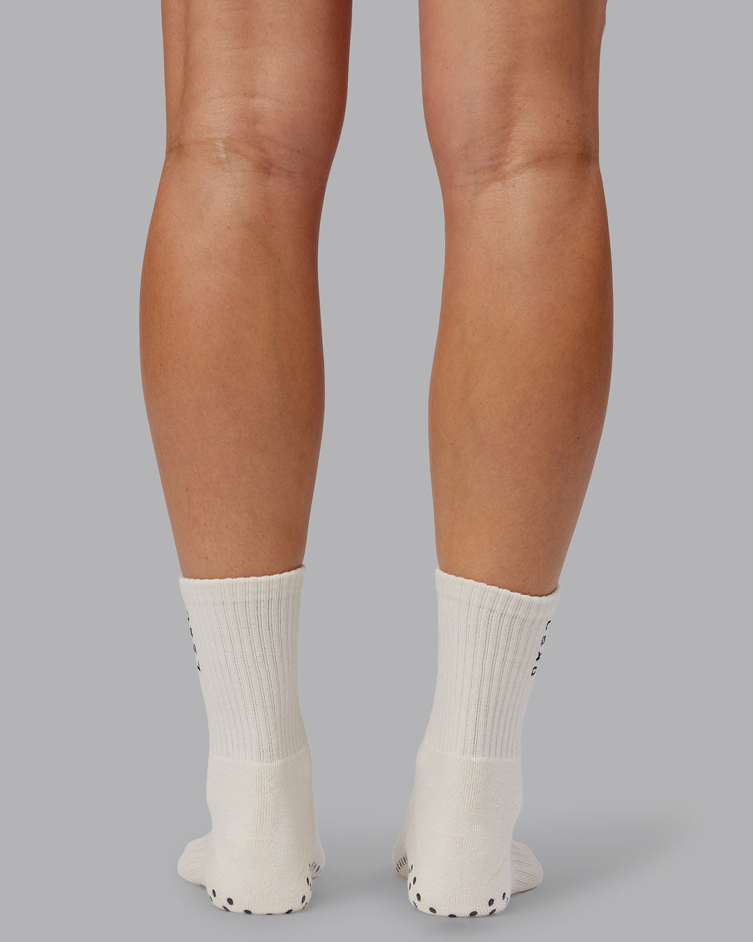 Signal Crew Pilates Grip Sock - Off-White Future Navy