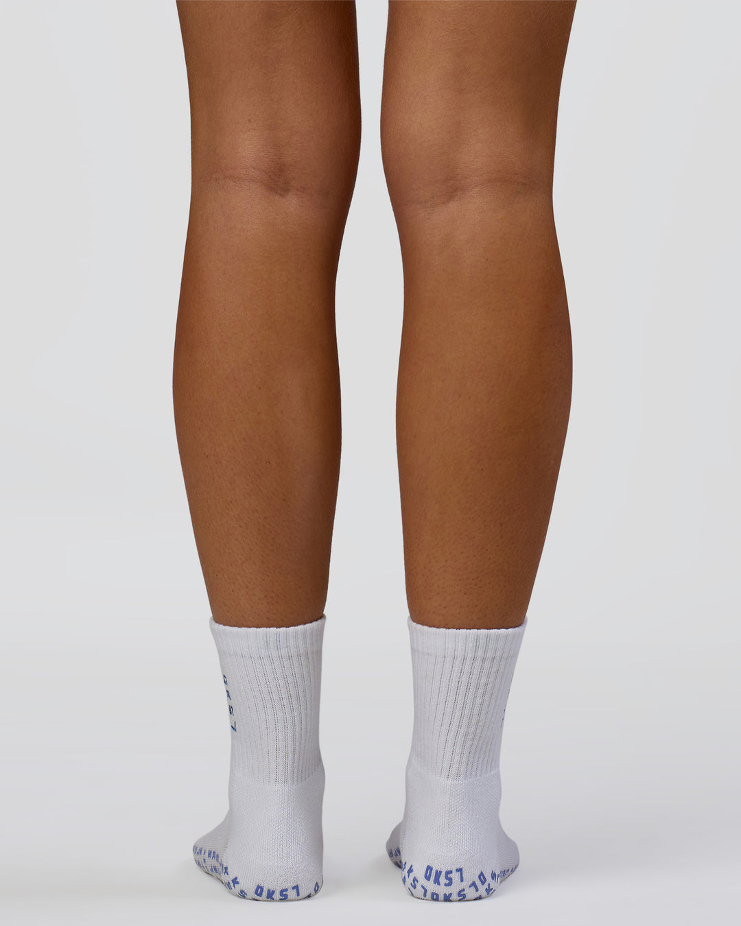 Signal Pilates Crew Grip Socks 2.0 - Off White-Palace Blue