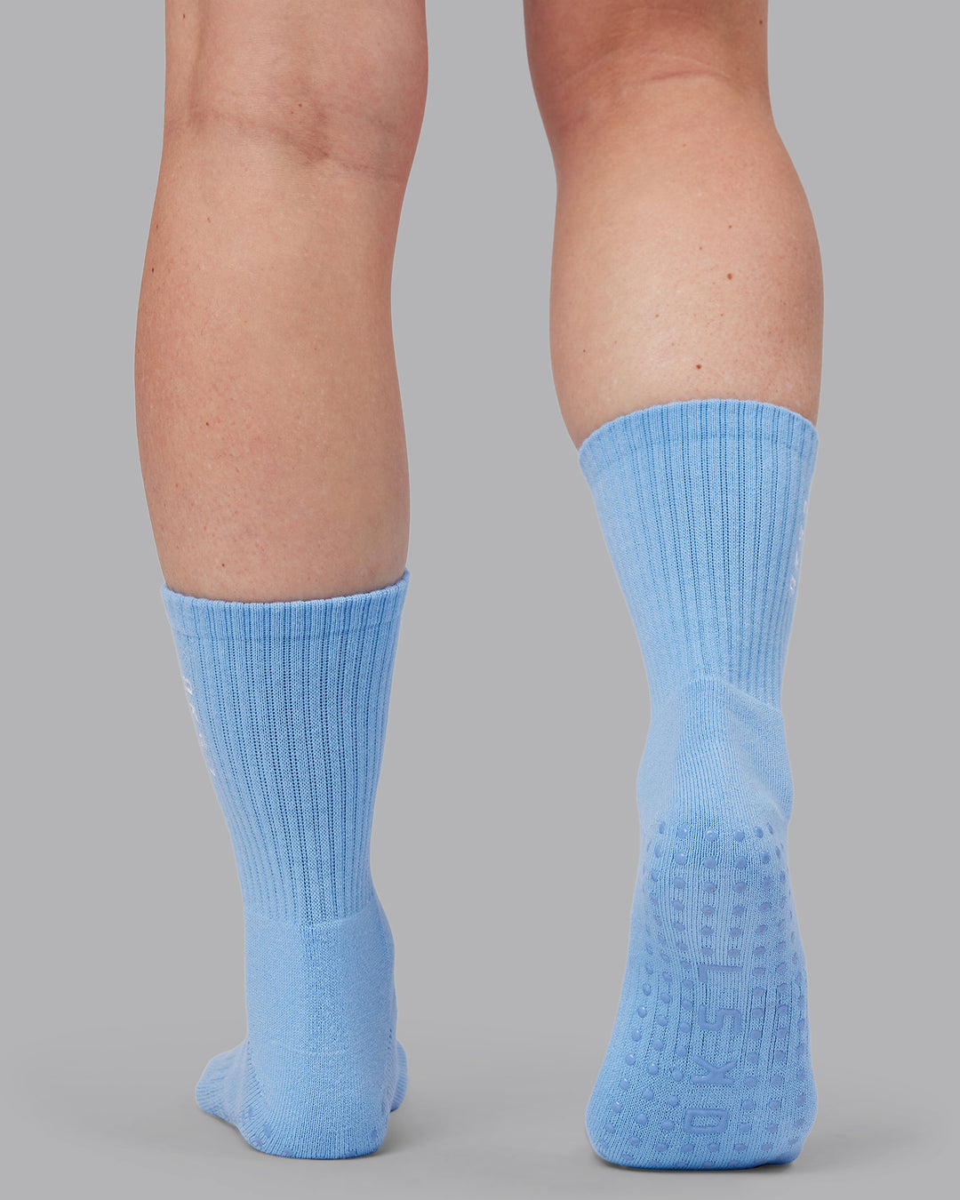 Signal Crew Pilates Grip Socks - Glacier Lake-White