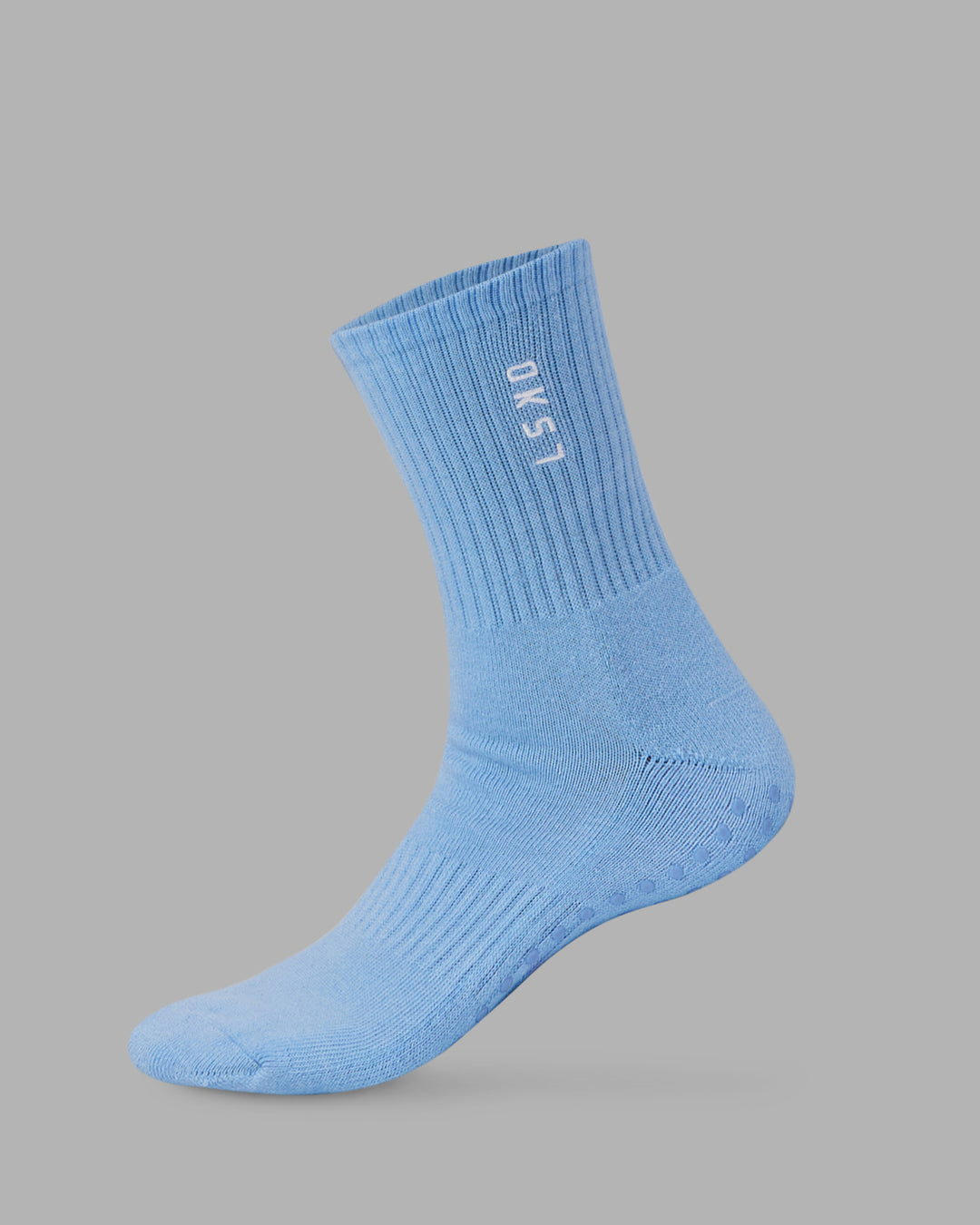 Signal Crew Pilates Grip Socks - Glacier Lake-White