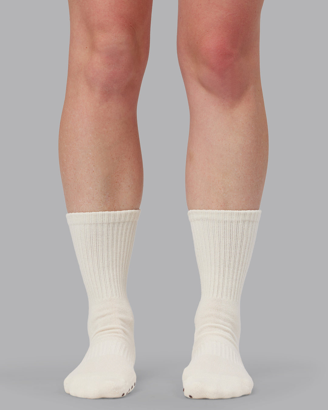 Signal Crew Pilates Grip Socks - Off White-Chocolate Martini