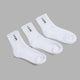 Signal 3 Pack Quarter Socks - White-Black