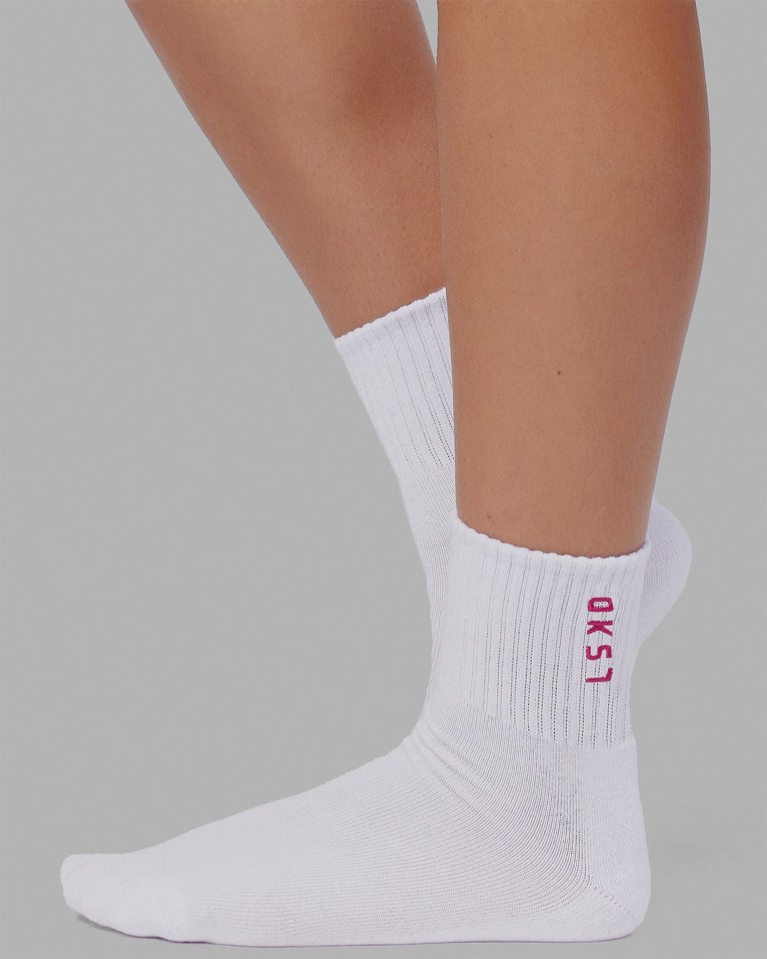 Signal 3 Pack Quarter Socks - White-Turq-Tang-Pink