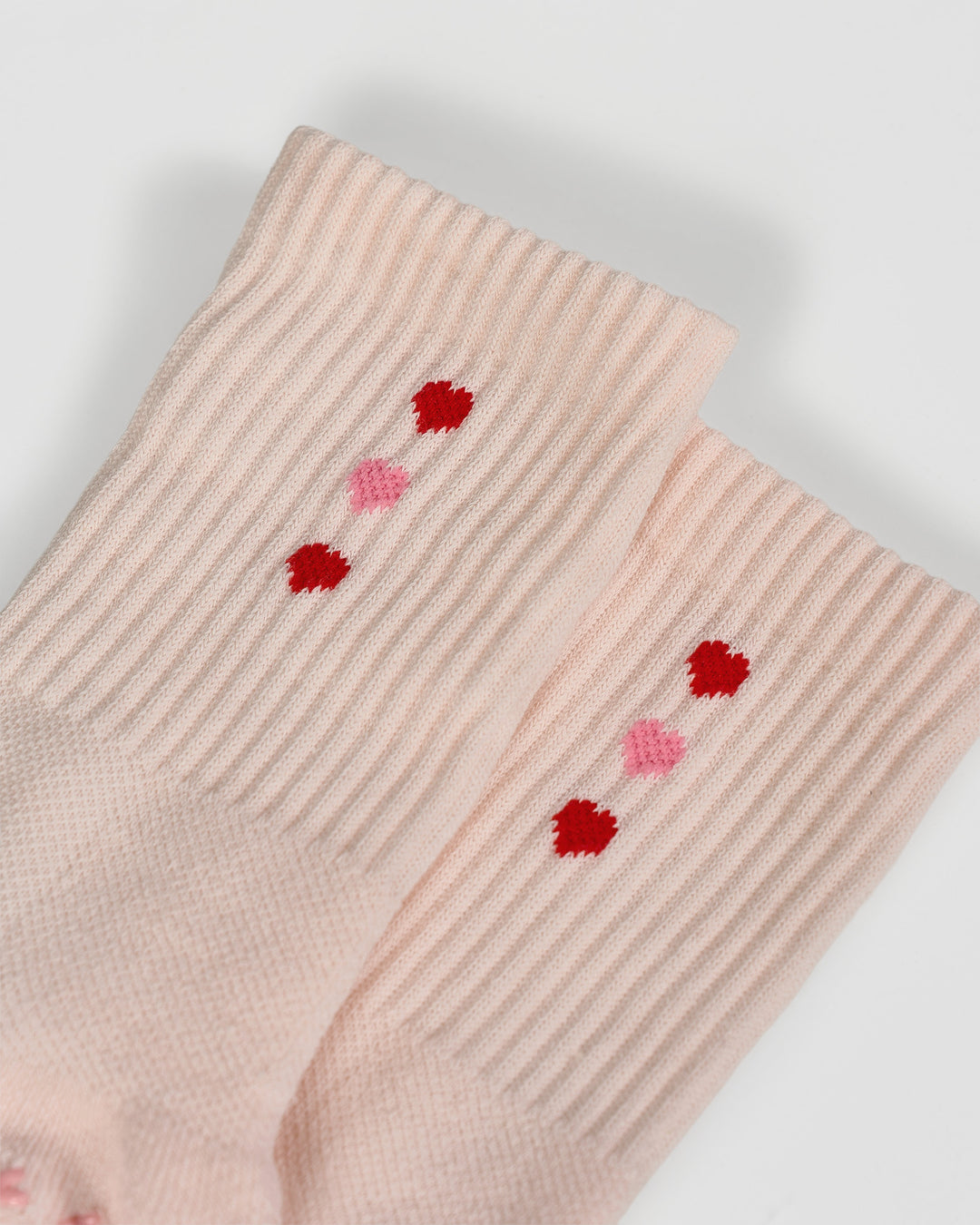 Valentines Pilates Grip Socks - Candy Pink-Flame
