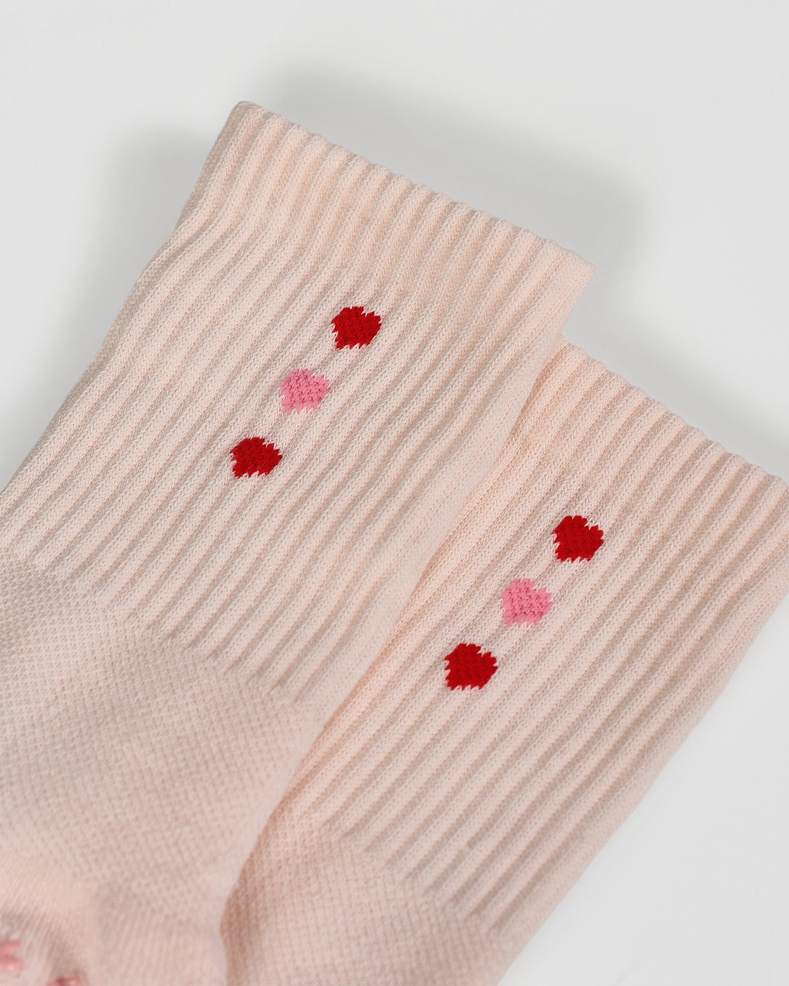Valentines Pilates Grip Socks - Candy Pink-Flame