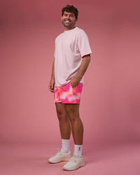 Man wearing BCAM FLXCotton Oversized Tee - Marshmallow-White | Model:Fletcher | Size:XL | Thumbnail Index: 8