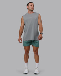 Man wearing Challenger 6" Performance Shorts - Sagebrush