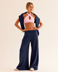 Bend & FLX Plunge Sports Bra - Marshmallow