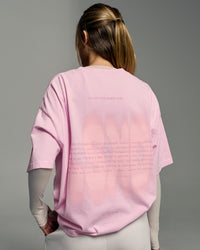 Woman wearing Memory in Motion Heavyweight Boxed Tee - Marshmallow Washed | Model:Georgia | Size:XS