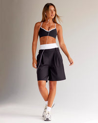Woman wearing Power Sweetheart Sports Bra - Black | Model:Charli | Size:XS | Thumbnail Index: 2
