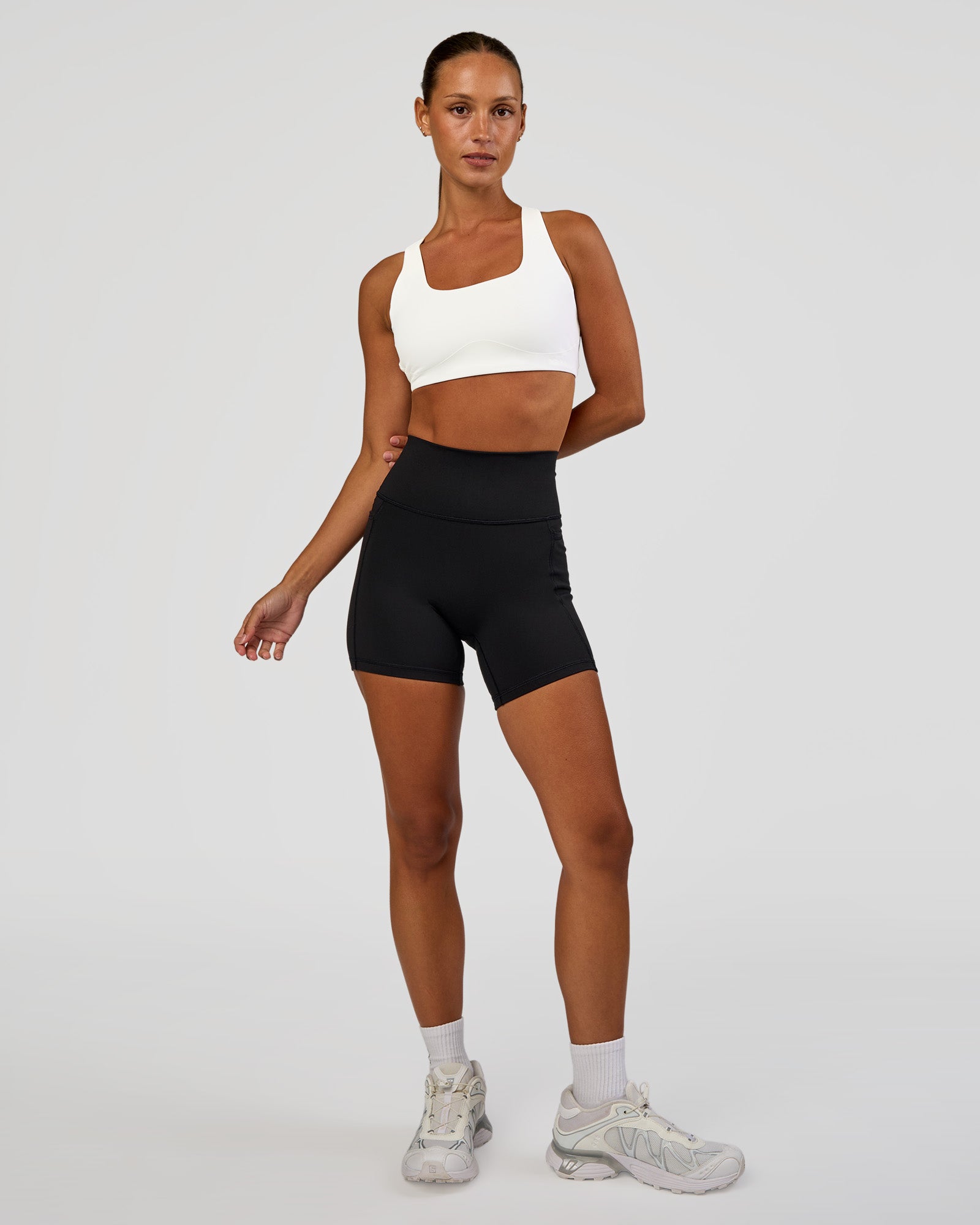 Aspire Sports Bra - White | LSKD
