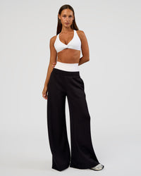 Woman wearing Aspire Twist Sports Bra - White | Model:Brylee | Size:XS | Thumbnail Index: 5