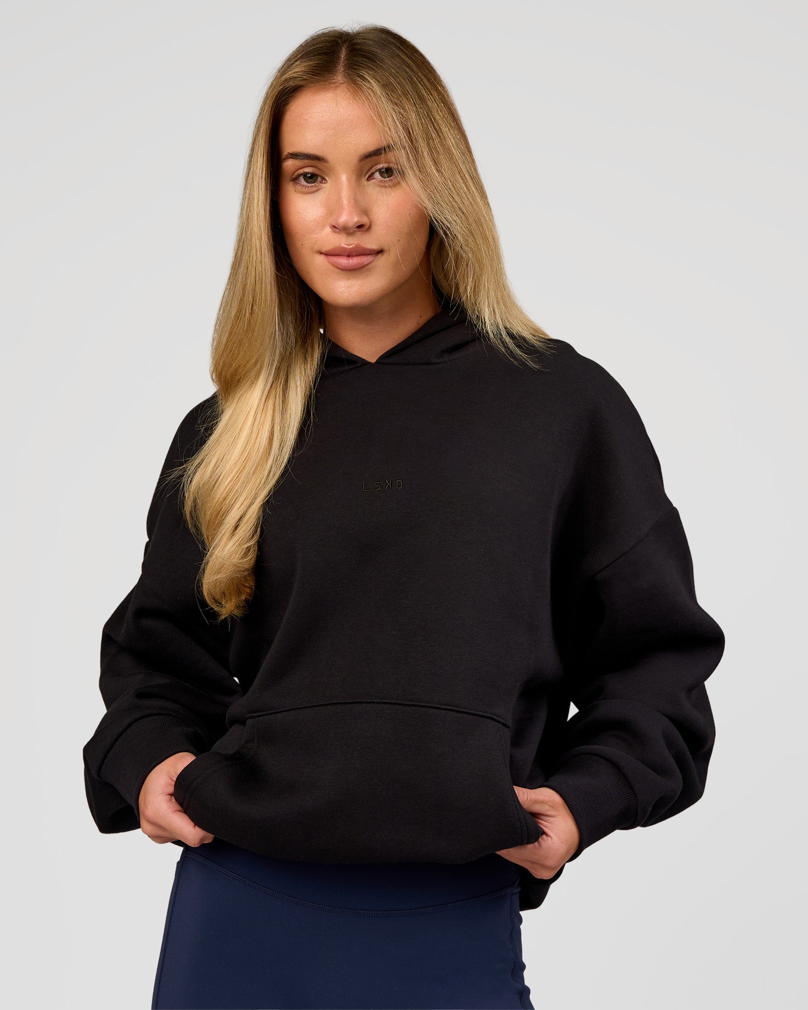 Base Oversized Hoodie - Black | LSKD