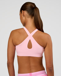 Woman wearing Bend & FLX Plunge Sports Bra - Marshmallow | Model:Brylee | Size:XS