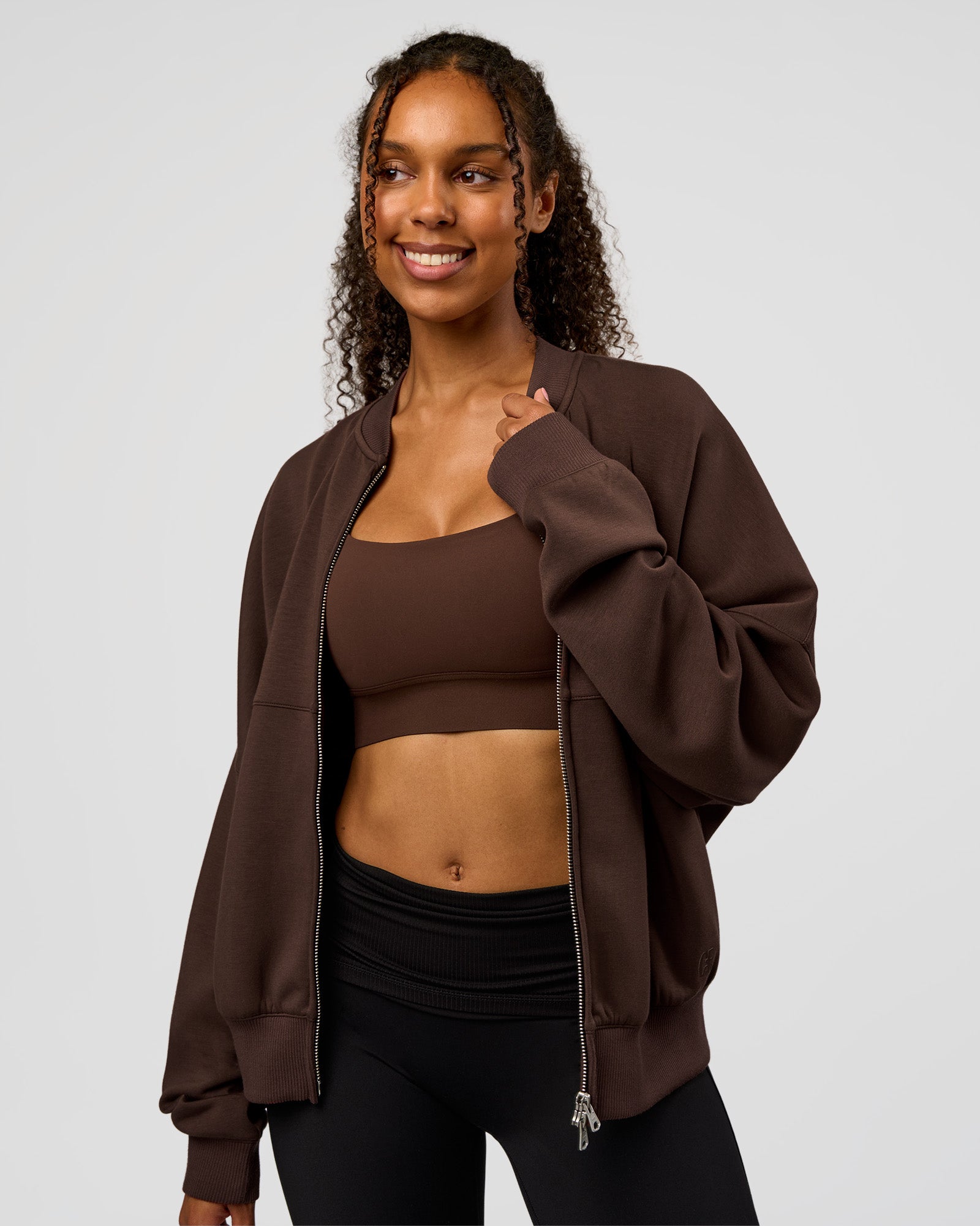 CF Elevate SoftTouch Bomber - Hot Chocolate | LSKD