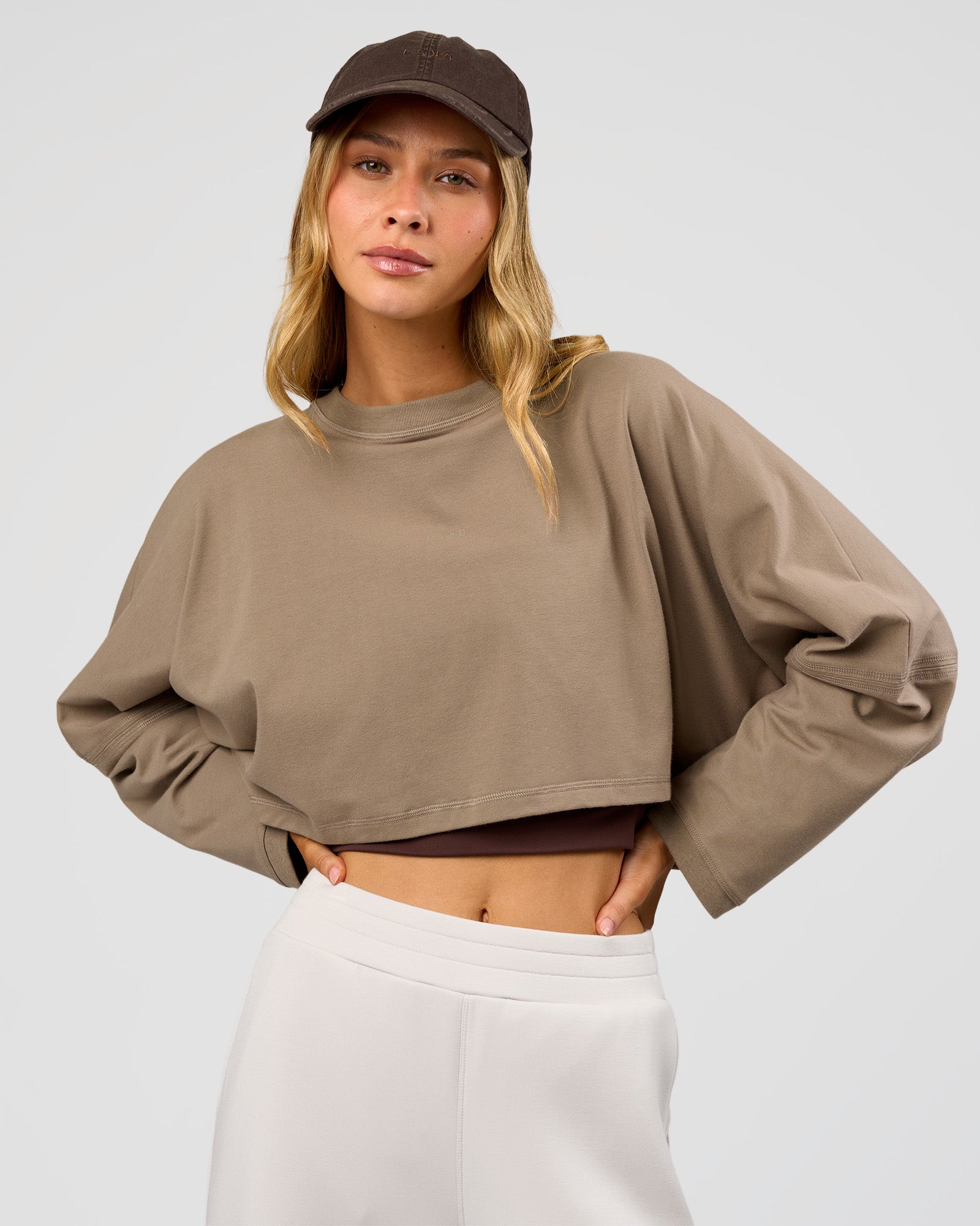 CF Street Surge Long Sleeve Tee - Taupe Ash | LSKD