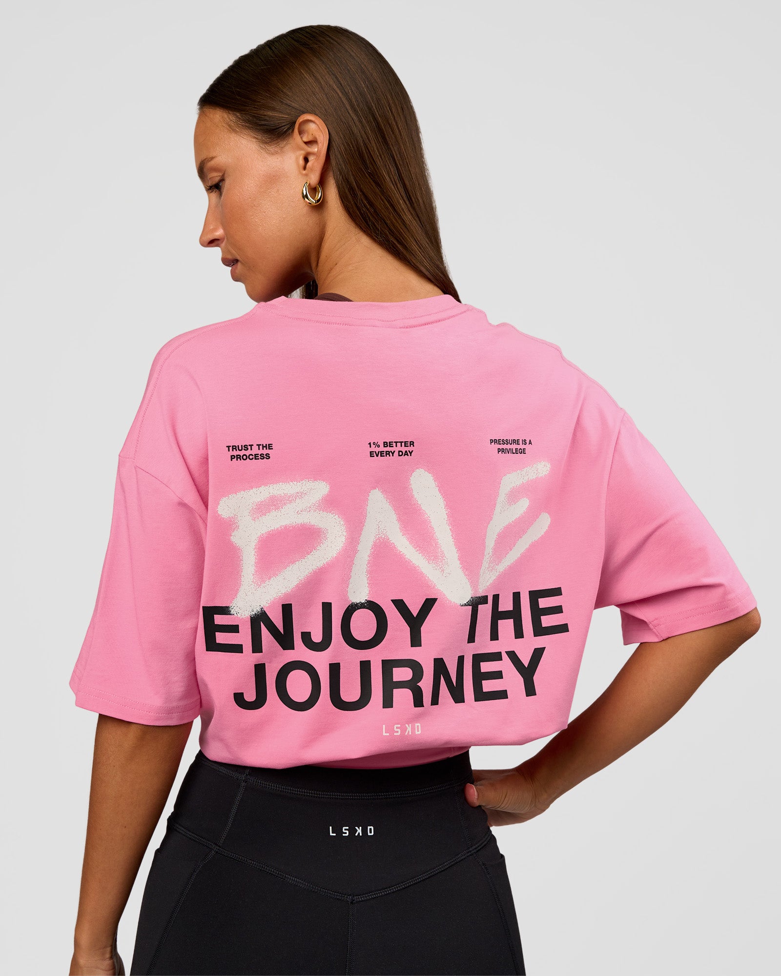 CFT BNE 26 FLXCotton Oversized Tee - Candy Pink | LSKD