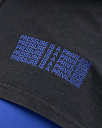 Woman wearing Cali FLXCotton Oversized Long Sleeve Tee - Black Washed | Model:Charlize | Size:XS