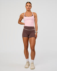 Woman wearing Flame Ribbed Tank - Marshmallow | Model:Maja | Size:XS