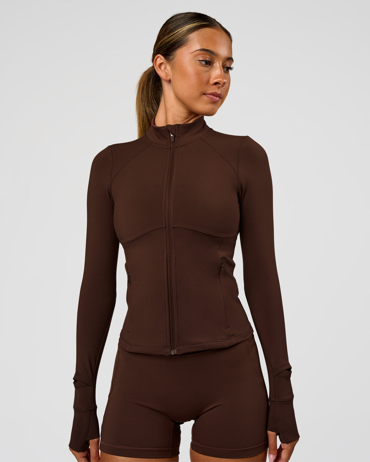 Fusion Active Jacket - Hot Chocolate | LSKD