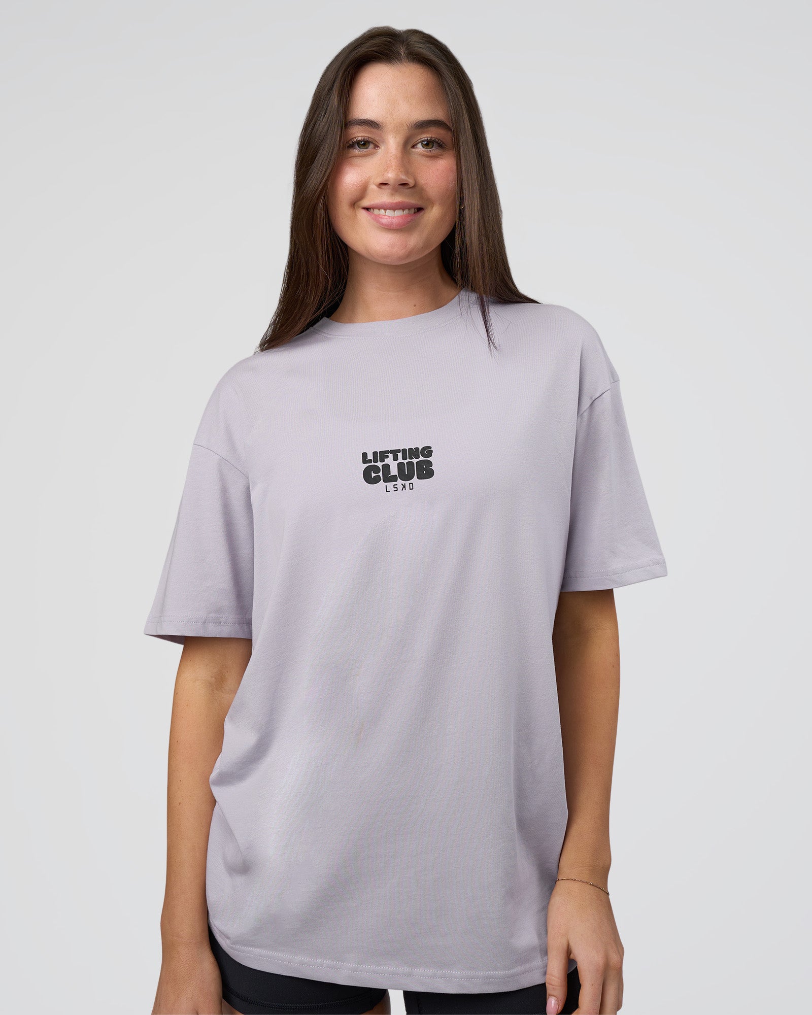 Kettle B FLXCotton Oversized Tee - Galactic Lilac-Black | LSKD