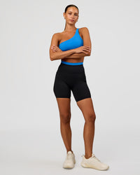 Liberate High-Rise 6" Short Pockets - Black-Palace Blue | Thumbnail Index: 0