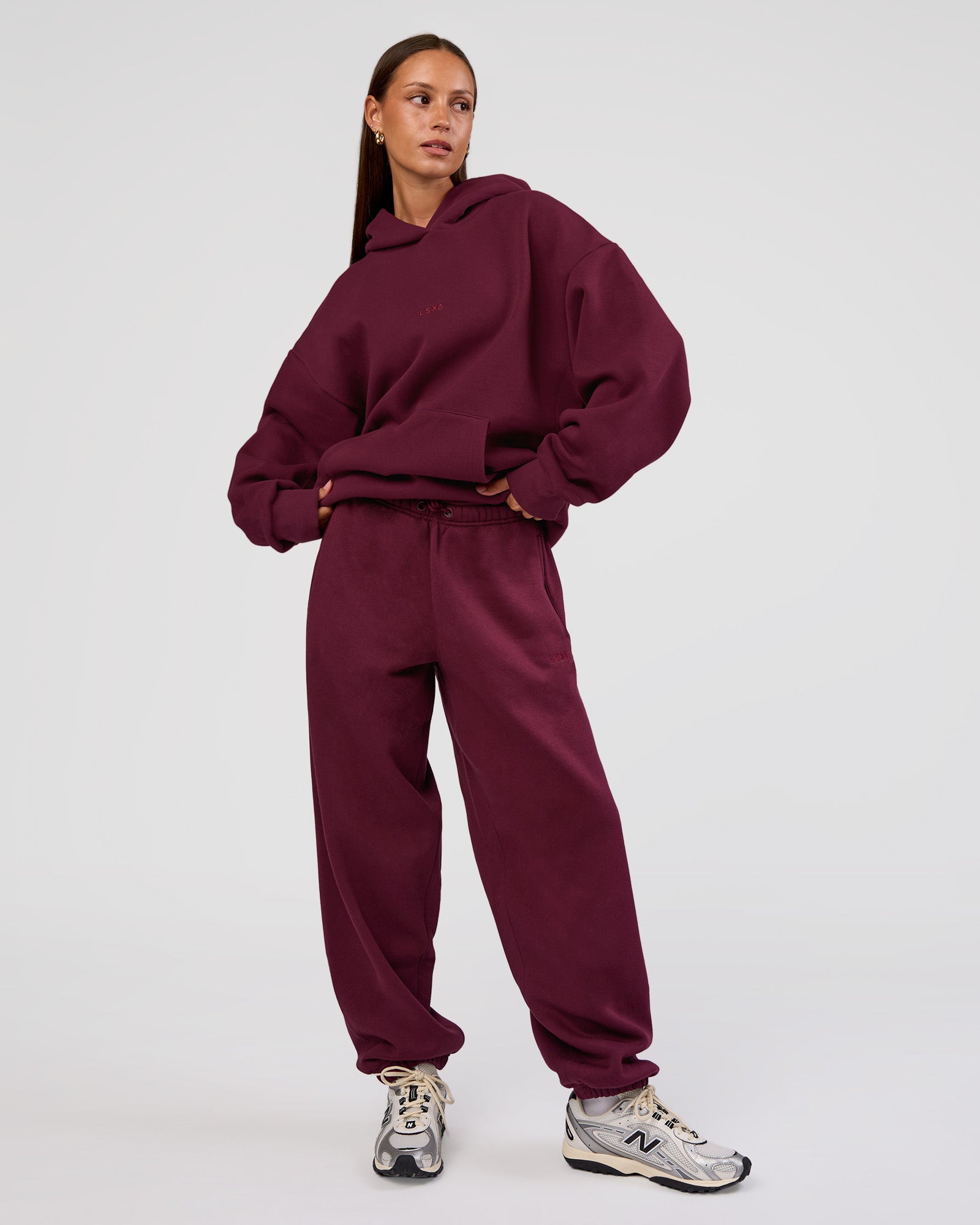 MVP Oversized Hoodie - Cherry Lacquer | LSKD