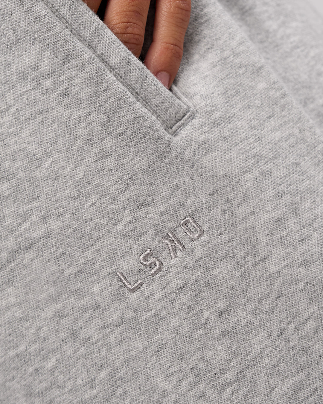 Woman wearing MVP Straight Leg Pant - Light Grey Marl | Model:Brylee | Size:XS