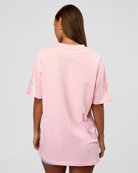 Woman wearing Mother's Day FLXCotton Oversize Tee - Marshmallow | Model:Brylee | Size:XS
