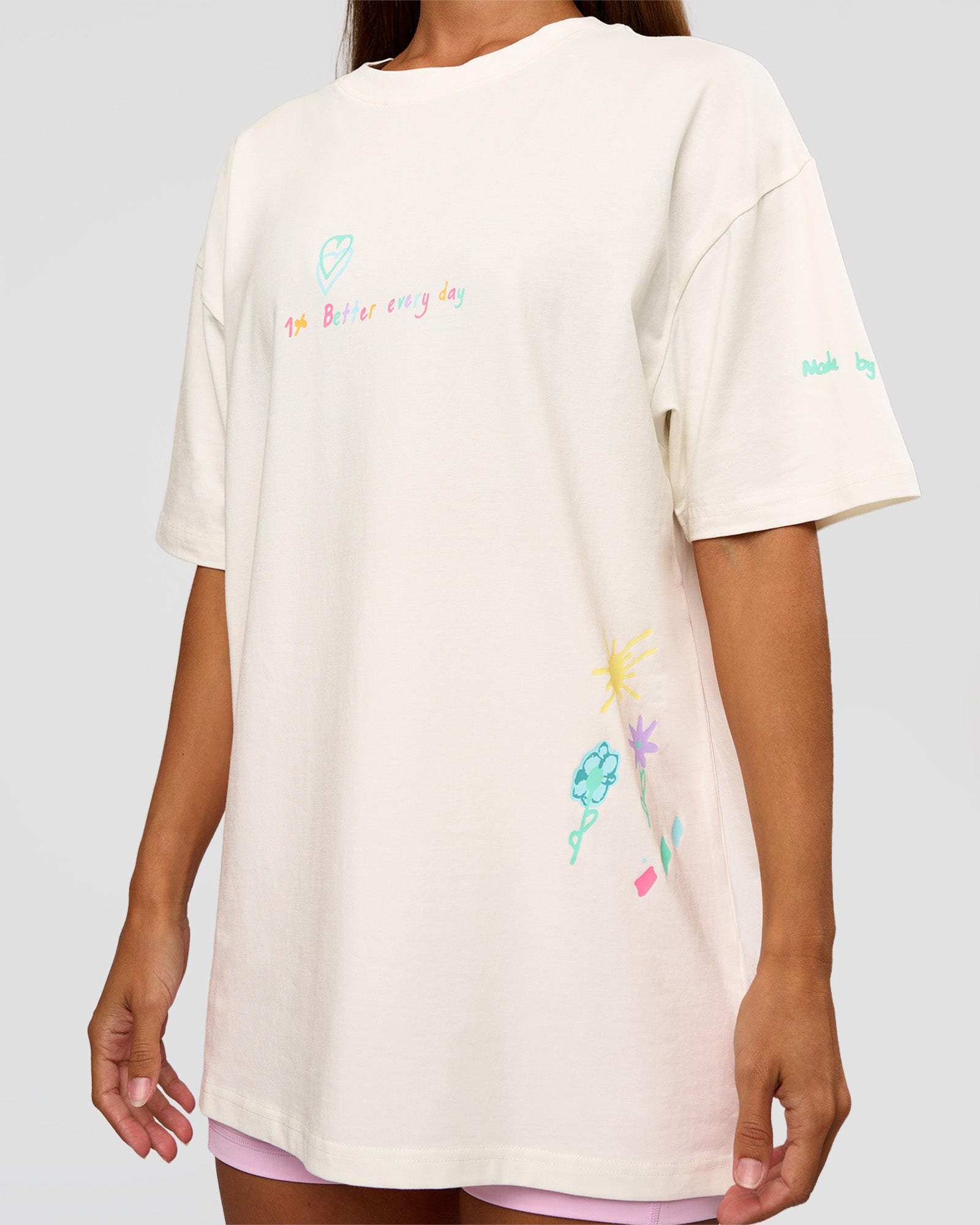 Mother's Day FLXCotton Oversize Tee - Off White | LSKD