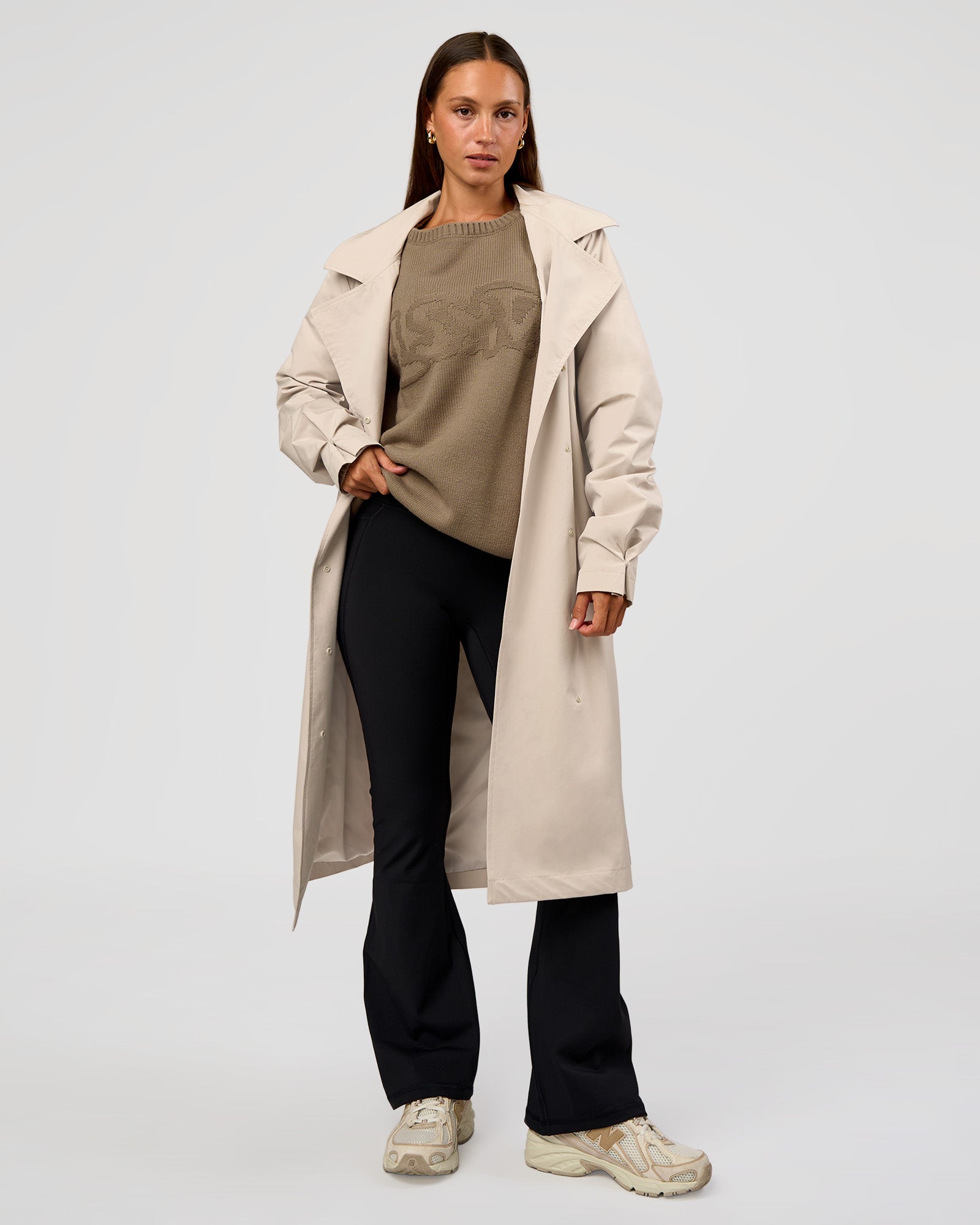 On the Move Trench Coat - Shale Beige | LSKD