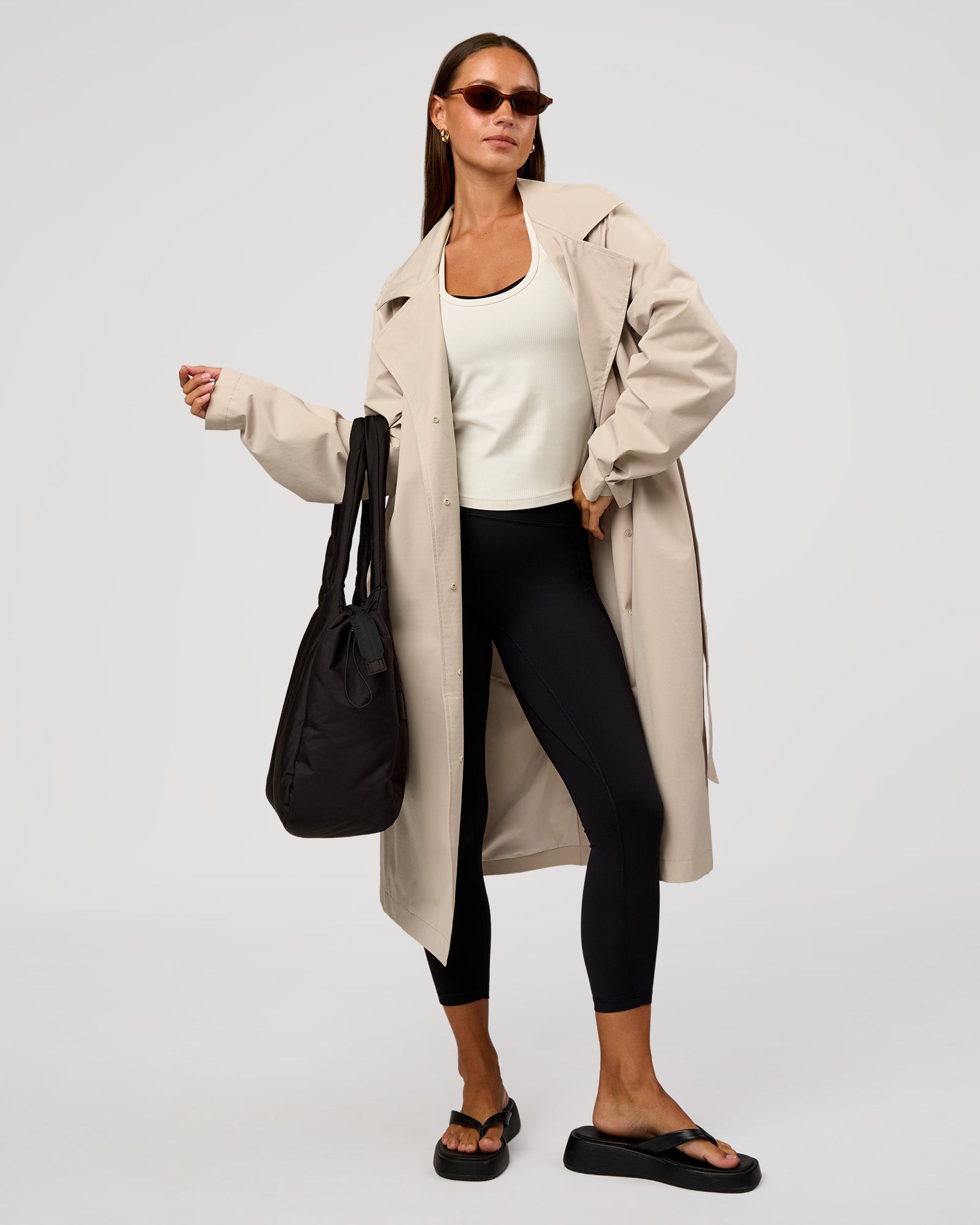 On the Move Trench Coat - Shale Beige | LSKD