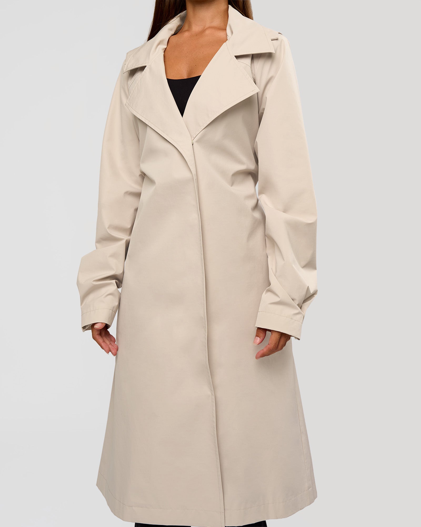 On the Move Trench Coat - Shale Beige | LSKD