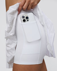 Woman wearing Precision Active Skirt - White | Model:Leilani | Size:XS