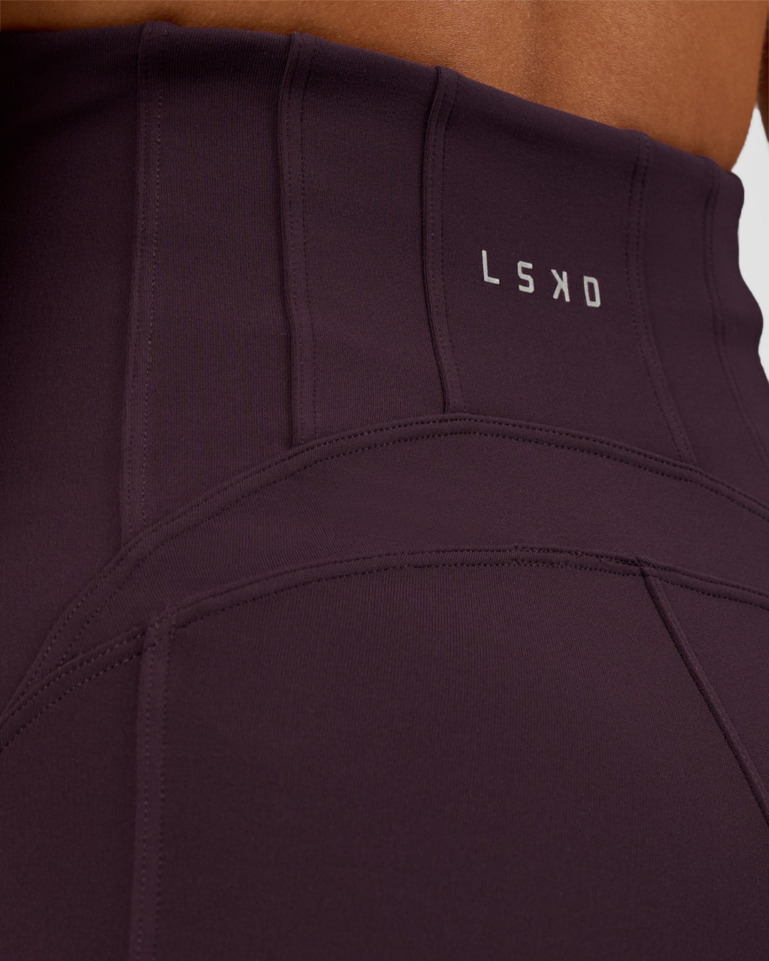 Woman wearing Progression Ultra High-Rise Full Length Legging - Midnight Plum | Model:Brylee | Size:XS