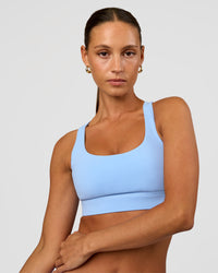 Woman wearing Race Day Sports Bra - Open Air | Model:Brylee | Size:XS