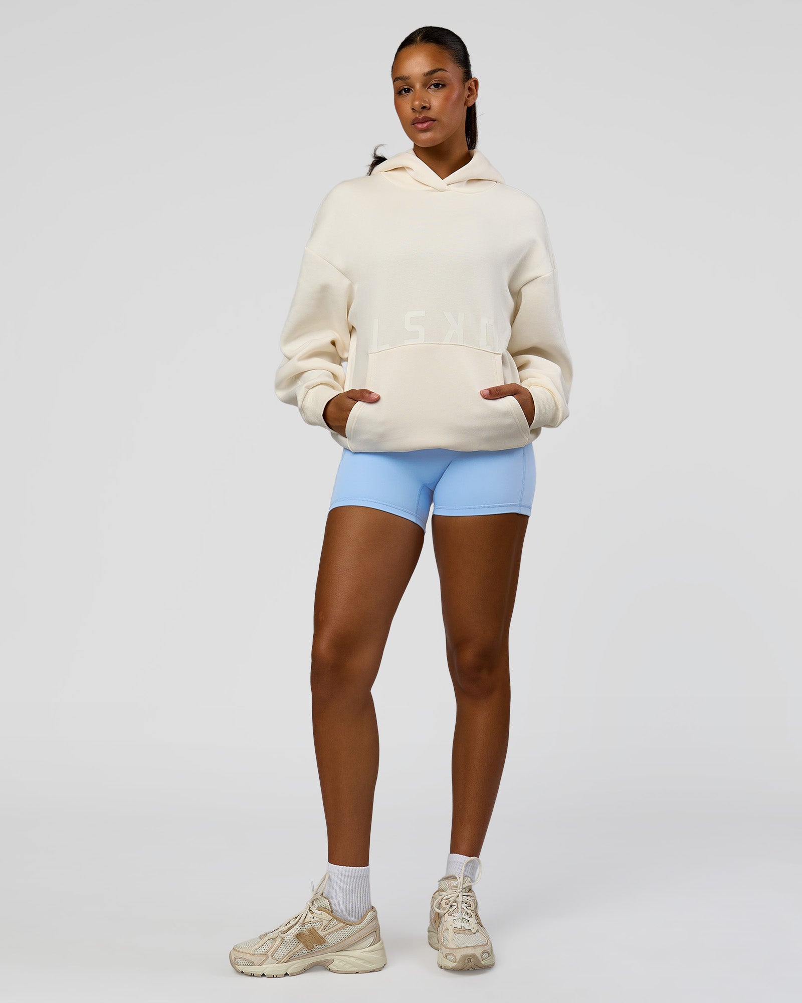Shadow Mode Oversized Hoodie - Off White | LSKD