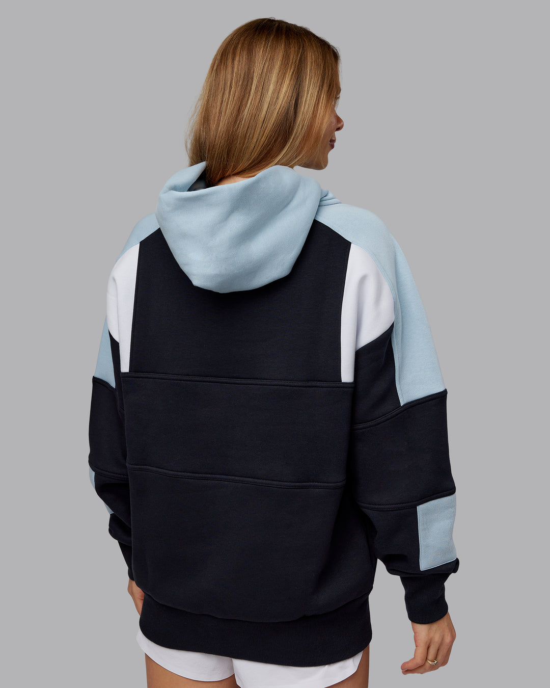 Woman wearing Slam Oversized Hoodie - Caviar-Skyride | Model:Emilie | Size:XS