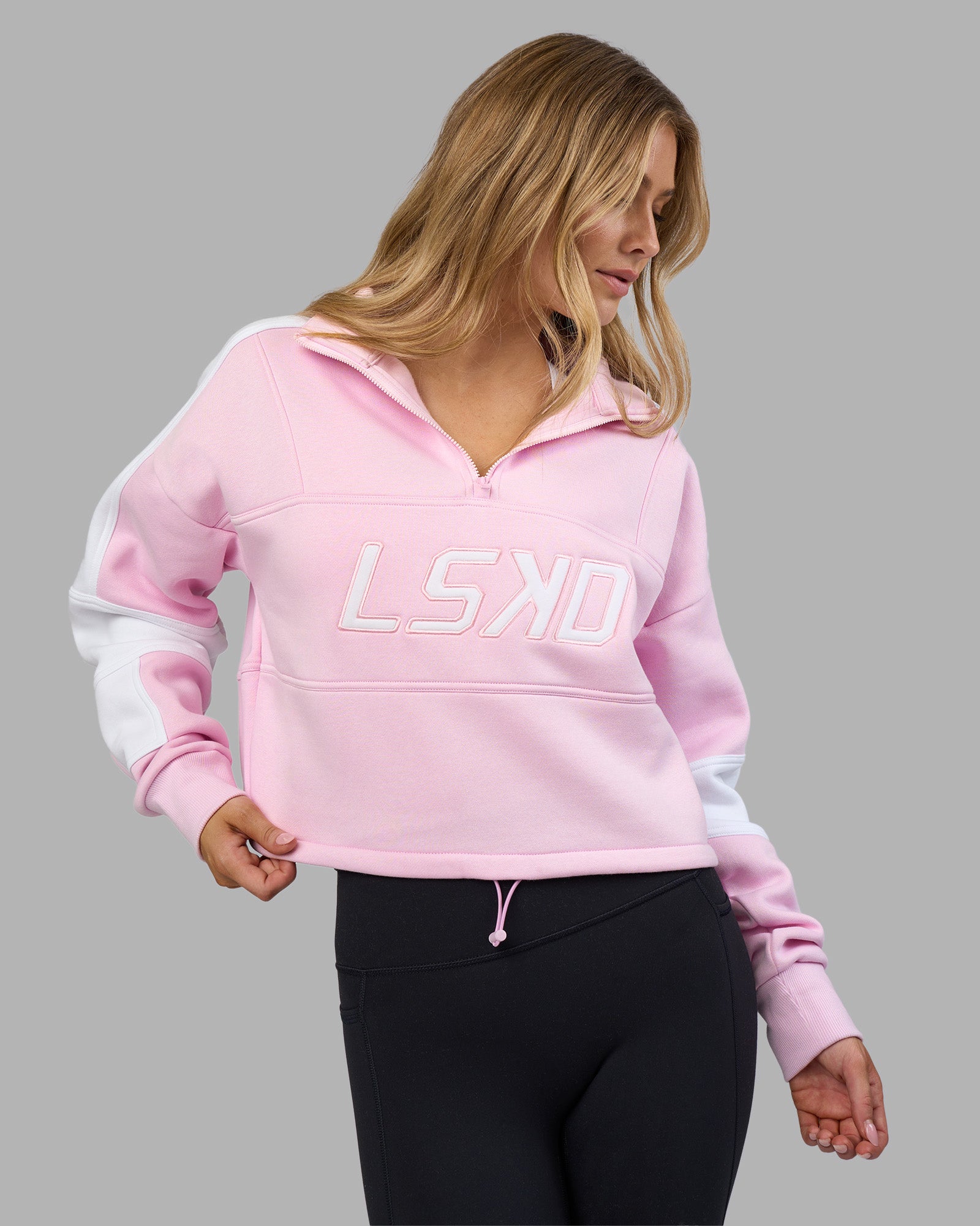 Slam Quarter Zip Sweater - Marshmallow-White | LSKD