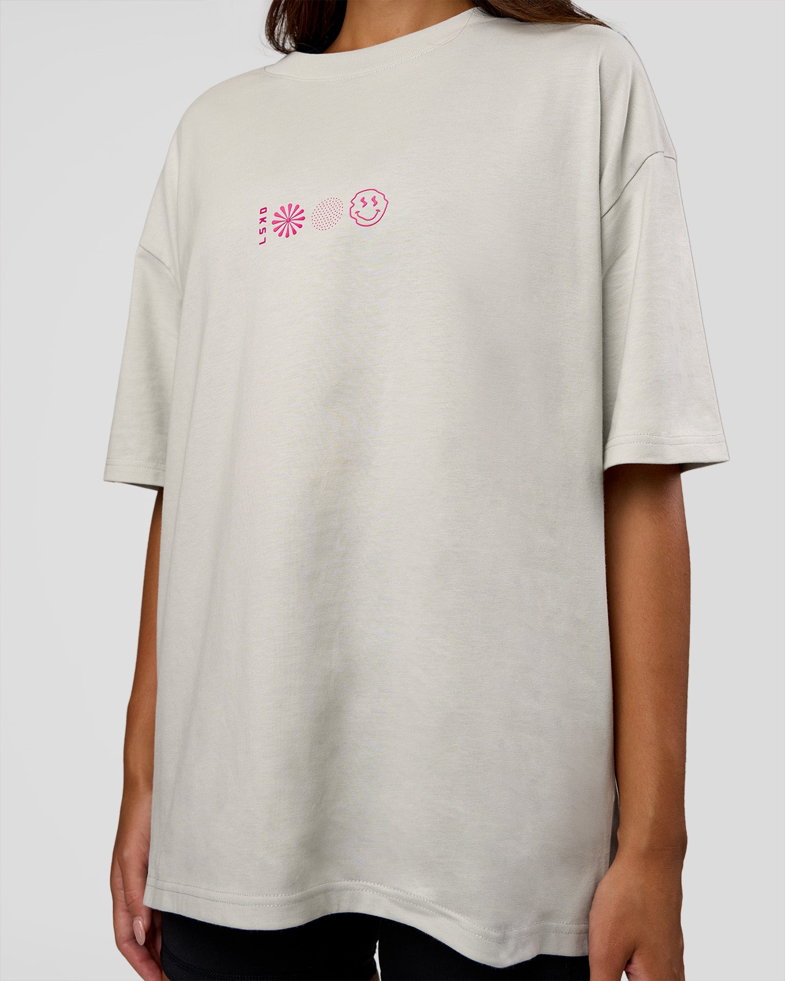 Trust The Process Heavyweight Unisex Oversized Tee - Digital Mist