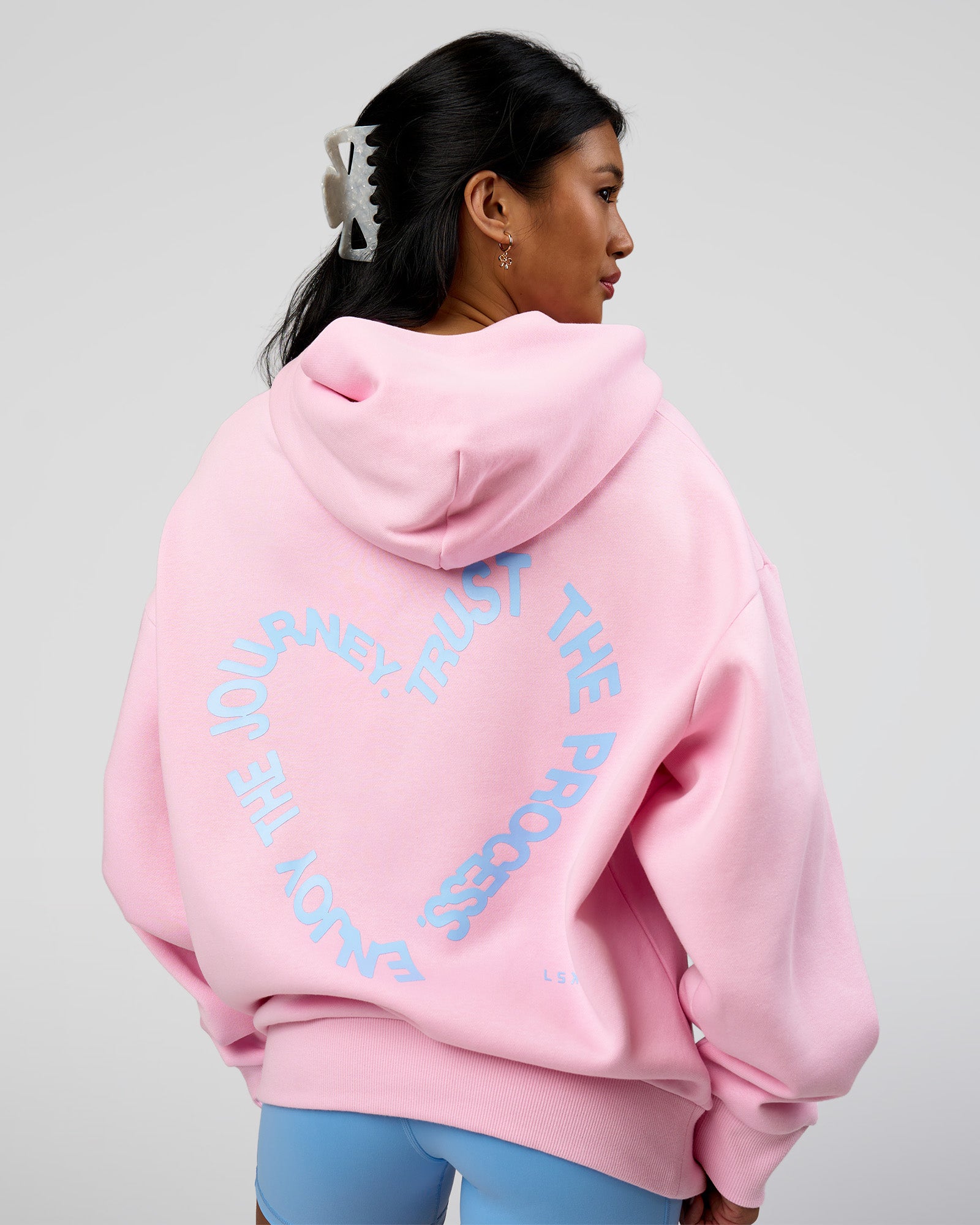 Unisex Love The Process Oversize Hoodie - Marshmallow-Open Air | LSKD