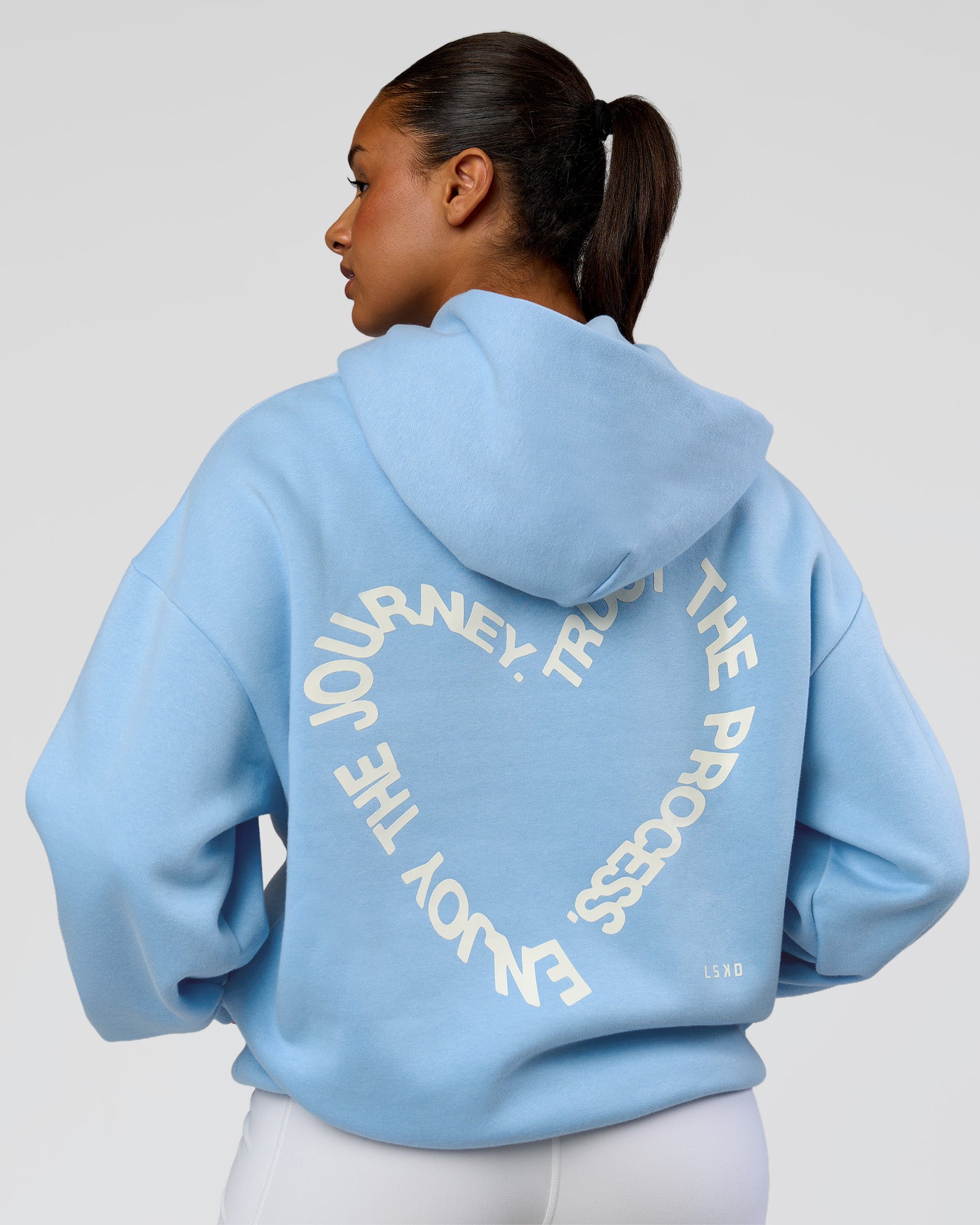 Unisex Love The Process Oversize Hoodie - Open Air-Off White | LSKD