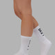 Brand Crew Sock - White