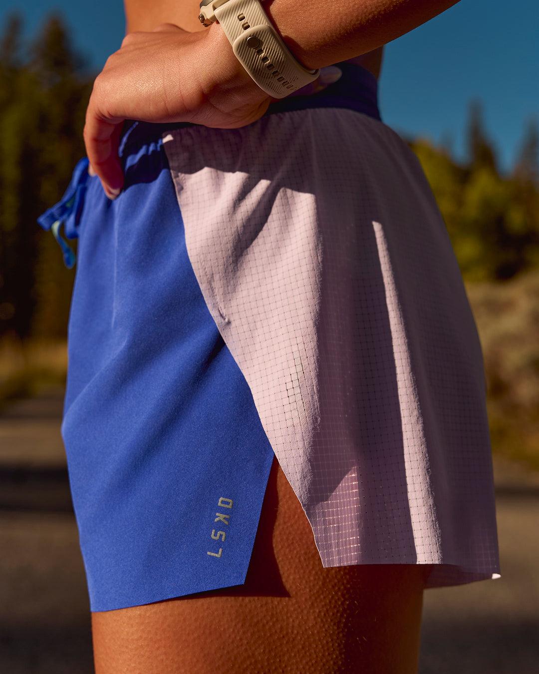 Campaign image of Accelerate 3" High-Rise Running Short - Power Cobalt-Prism - view 13