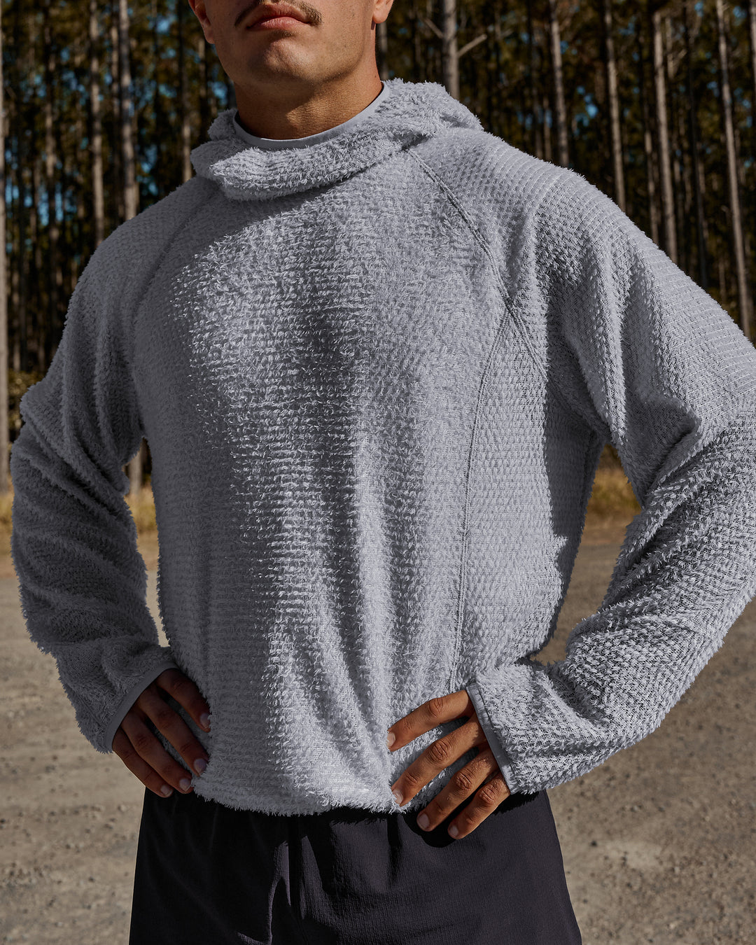 Campaign image of AirTherma Hoodie - Alloy - view 6