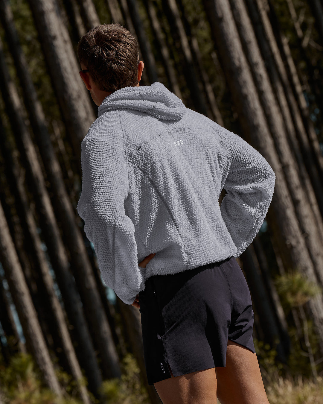 Campaign image of AirTherma Hoodie - Alloy - view 12