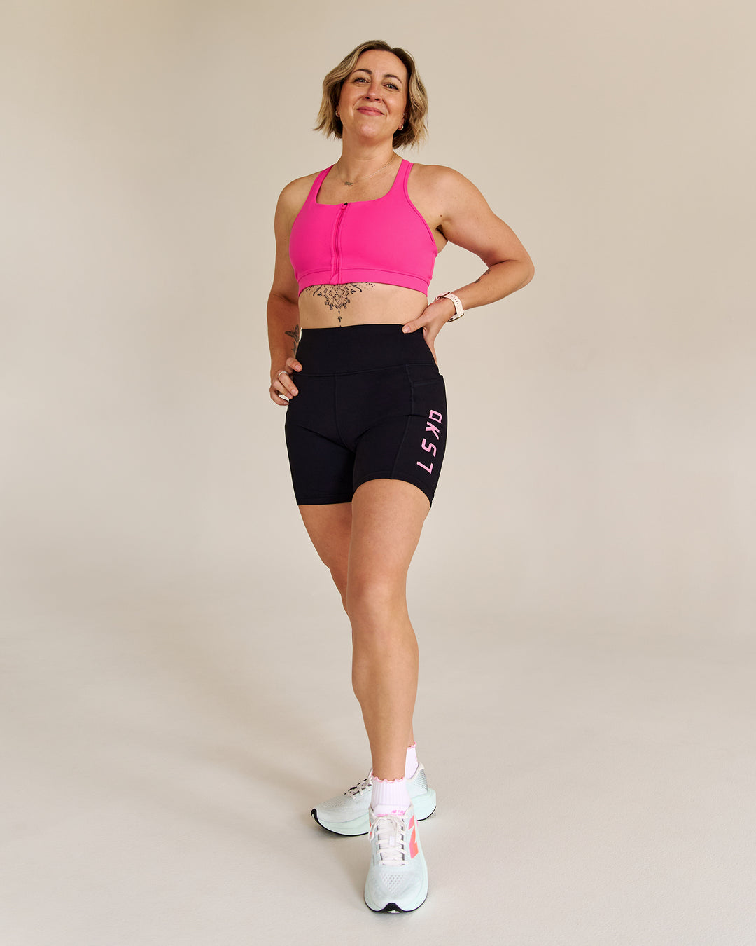 Campaign image of Empowered Sports Bra - Ultra Pink - view 8