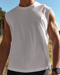 Campaign image of Motionline Boxy Tank - White | Thumbnail Index: 2