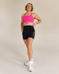 Campaign image of Rep Ultra High-Rise 6" Short Pockets - Black-Pink Rose | Thumbnail Index: 8